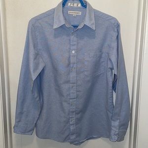 John Henry blue fitted front pocket long sleeve shirt size youth 18 - great cond